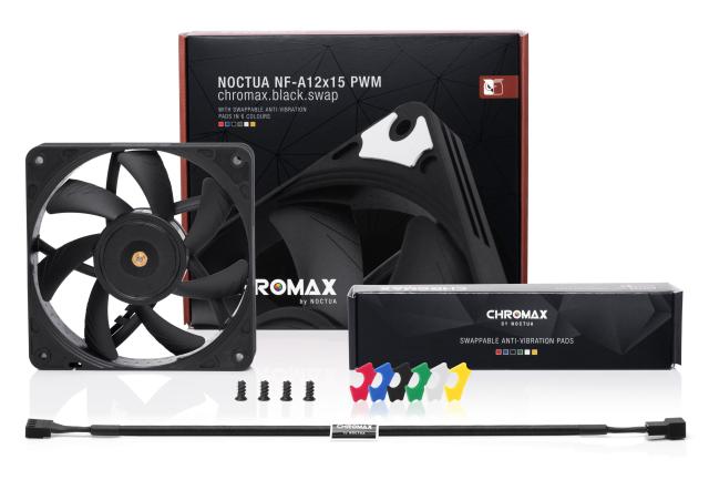 Вентилатор Noctua 120mm NF-A12x25-PWM chromax black swap