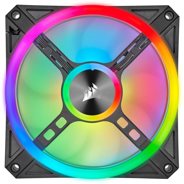 Вентилатор Corsair QL120 Black, RGB, PWM, 120mm