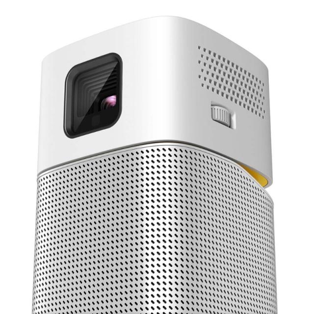 Мултимедиен проектор BenQ GV1 Poratable, DLP, LED, 480p (854x480), 100 000:1, 200 ANSI Lumens, 35"@1m, Speaker 5W, Bluetooth Speaker, Auto Keystone, WiFi, Smart TV Apps, USB Reader, 3-Hour Battery, 0.7kg