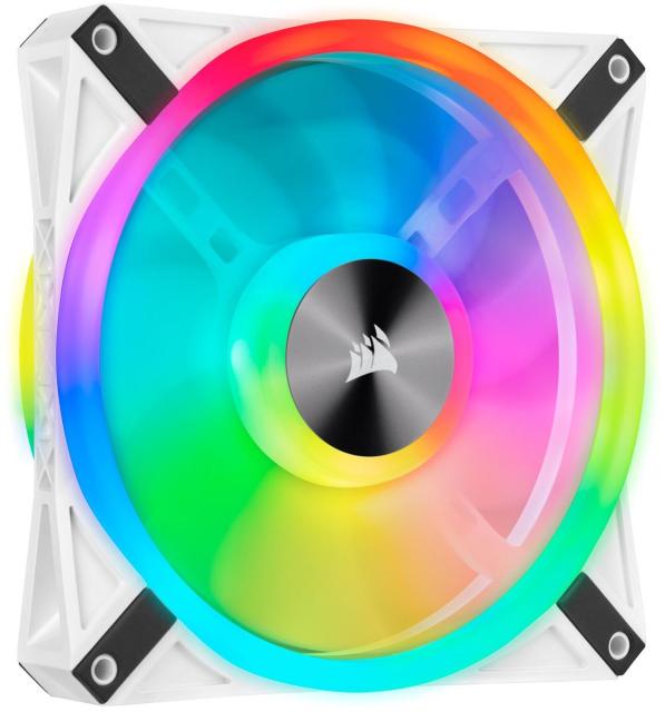 Вентилатор Corsair 140mm QL140 RGB White, Бял