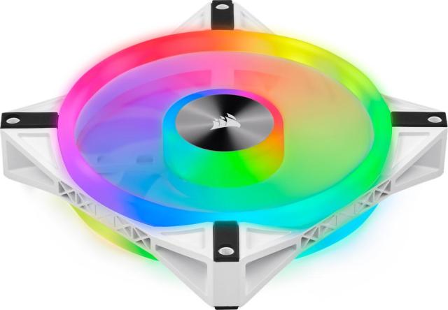 Вентилатор Corsair 140mm QL140 RGB White, Бял