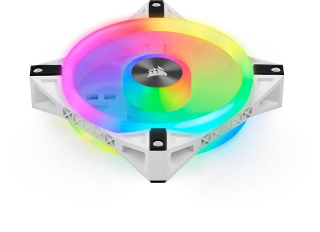 Вентилатор Corsair QL120 White, RGB, PWM, 120mm