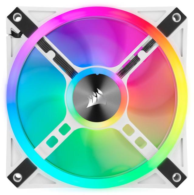 Вентилатор Corsair QL120 White, RGB, PWM, 120mm