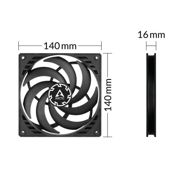 Вентилатор ARCTIC 140mm P14 SLIM PWM PST