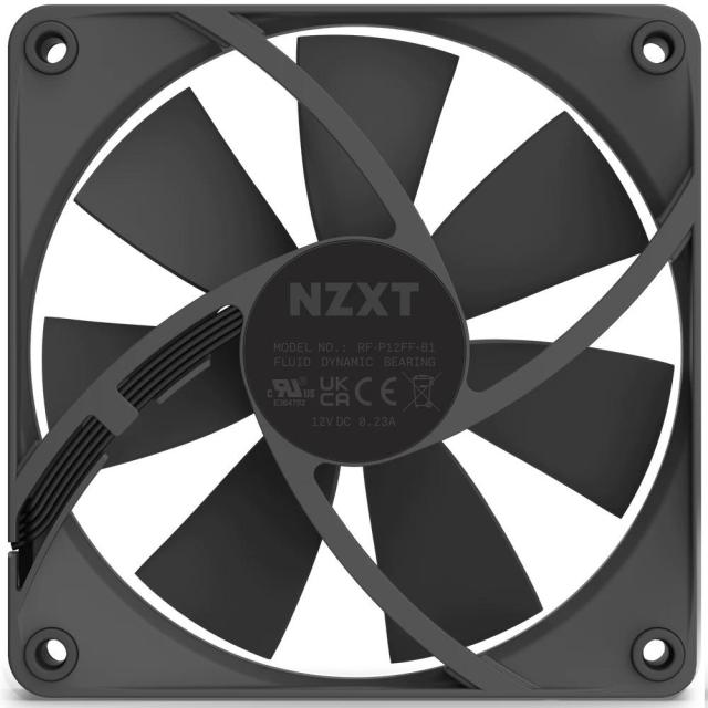 Вентилатор NZXT F120P Черен
