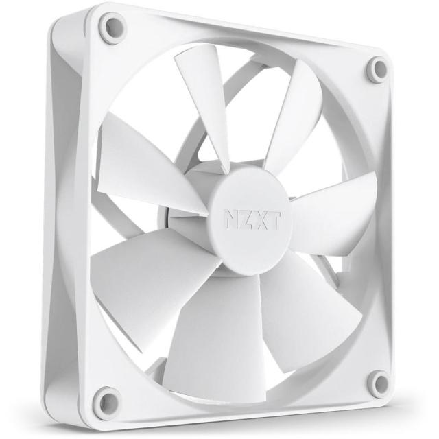 Вентилатор 120mm, NZXT F120P, 4-pin PWM, 1800 rpm, бял