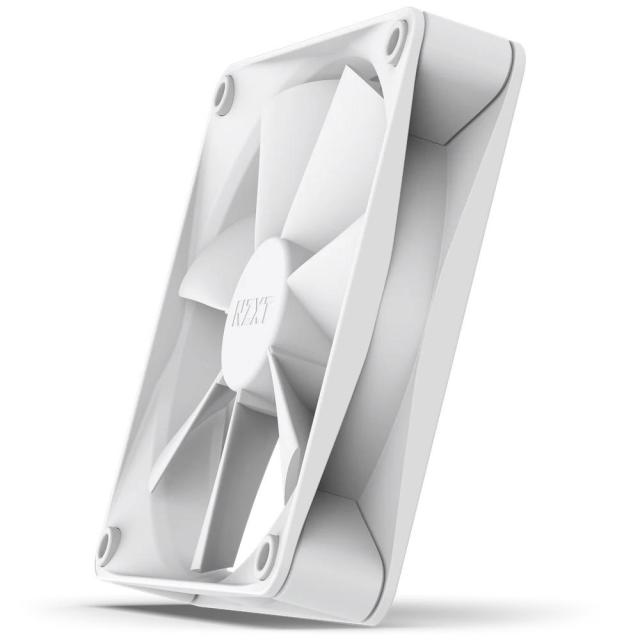 Вентилатор 120mm, NZXT F120P, 4-pin PWM, 1800 rpm, бял