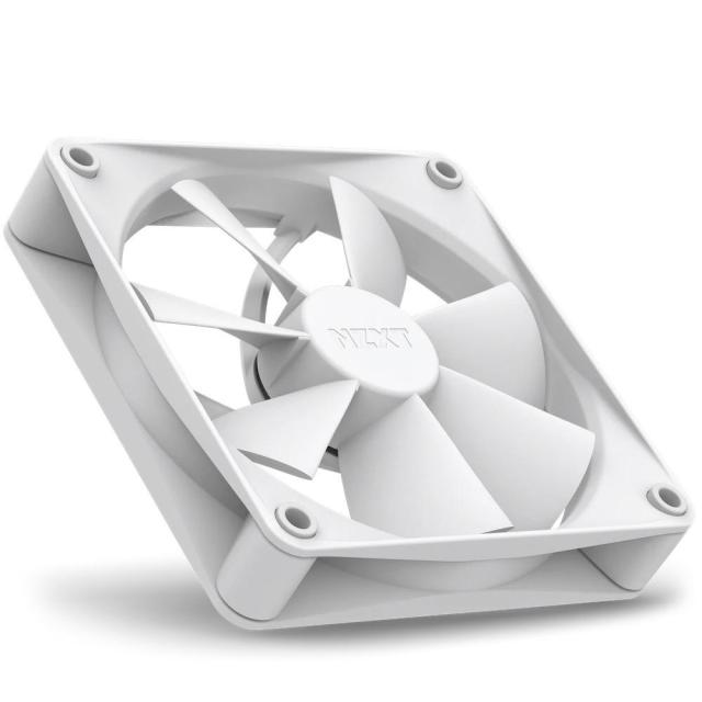 Вентилатор 120mm, NZXT F120P, 4-pin PWM, 1800 rpm, бял