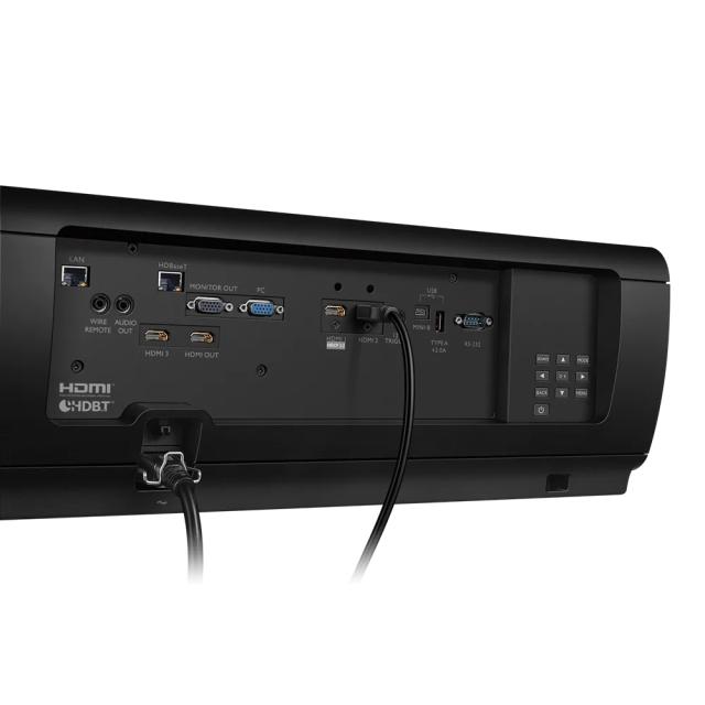 Мултимедиен проектор BenQ LK990, DLP, BlueCore Laser, 4K UHD, Brightness 6000AL, Super high contrast 3000000:1, H/V lens shift (V: ±60%; H:±25% ), HDMI x3, HD-baseT, LAN control, DC 12V Trigger, Wired remote, Audio-out