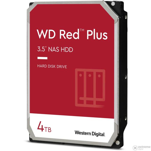 Твърд диск 4TB WD Red, SATA 6Gb/s, 5400 rpm, 128MB кеш, 3.5" (8.89 cm)