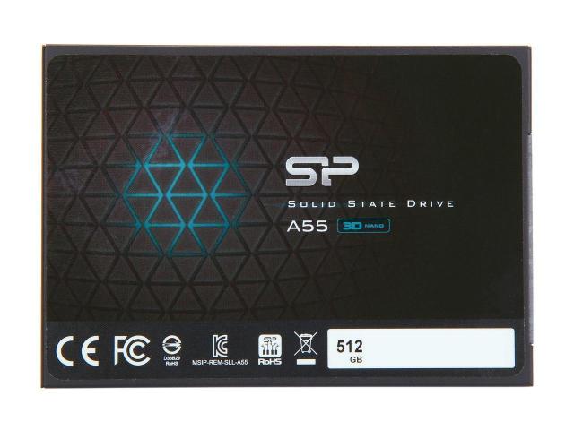 SILICON POWER A55 SSD, 2.5", 512 GB, SATA3 3D NAND flash