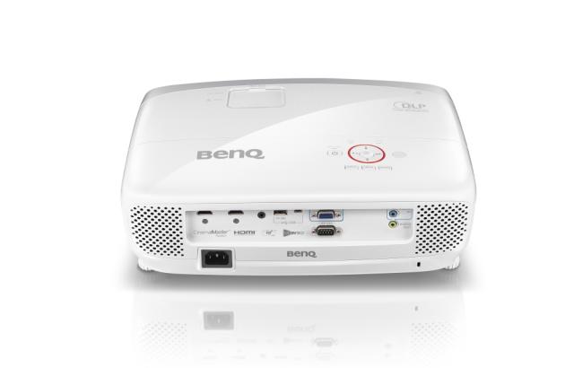Мултимедиен проектор BenQ W1210ST, Gaming Short Throw, DLP, 1080p (1920x1080), 15 000:1, 2200 ANSI Lumens, VGA, HDMI, Speaker 2x10W, Audio In/Out, RS232 , Cinematic Color, Rec.709, 16.67ms low input lag, Game Mode, 3D Ready, Zoom Ratio 1.3, up to 700