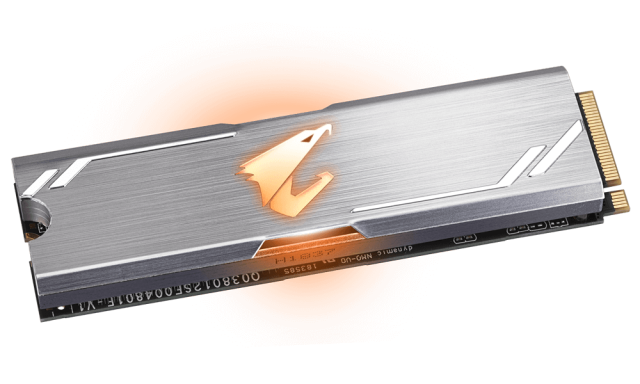 Gigabyte Aorus RGB 512GB, M.2 NVMe Gen 3 PCIe SSD 