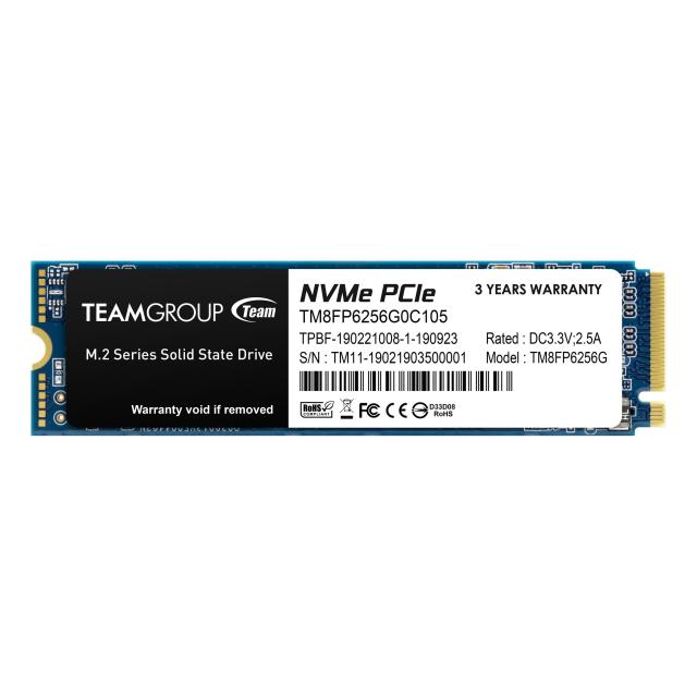 Team Group MP33, 256GB SSD, M.2 2280 PCI-e 3.0 x4 NVMe