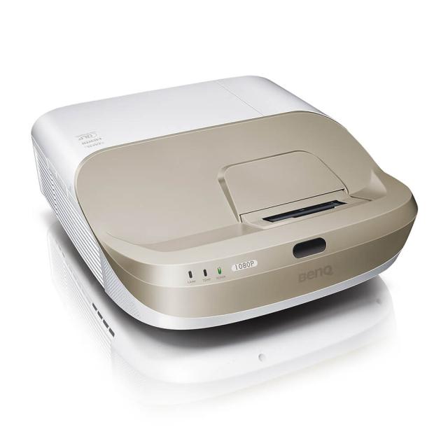 Мултимедиен проектор BenQ W1600UST Ultra Short Throw, DLP, 1080p, Home Cinema Projector, 100" screen from 170 mm, 140" screen from 373 mm, 3300 ANSI Lumens, 10 000:1, 2x VGA, 2x HDMI, Audio in/out, RS232, IR Receiver, Speakers 2x10W, 3D Ready, Option