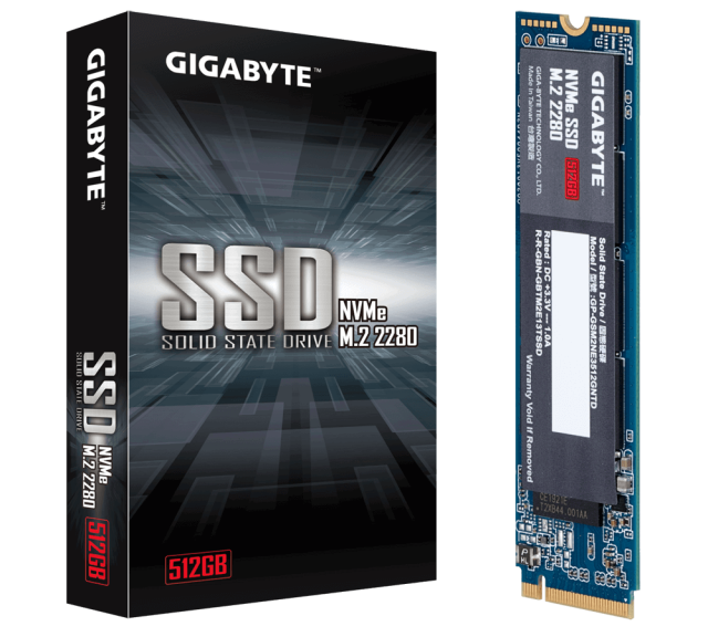 Gigabyte 512GB  SSD, M.2 Nvme PCIe Gen 3