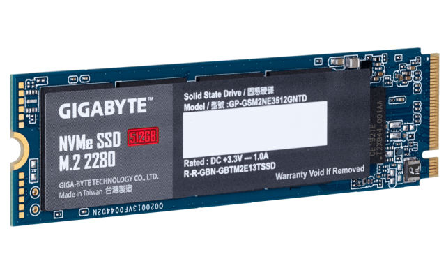 Gigabyte 512GB  SSD, M.2 Nvme PCIe Gen 3