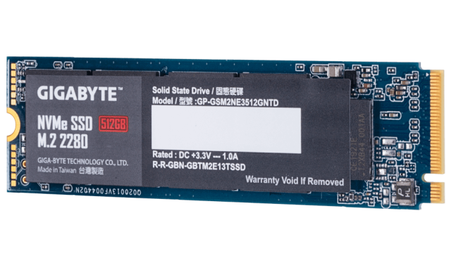 Gigabyte 512GB  SSD, M.2 Nvme PCIe Gen 3