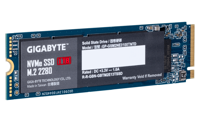 Gigabyte 1TB SSD, M.2 Nvme PCIe Gen 3