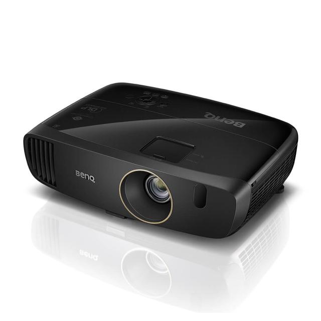 Мултимедиен проектор BenQ W2000+, DLP, 1080p (1920x1080), 15000:1, 2200 ANSI Lumens, VGA, HDMI, RCA, Speakers 2x10W, 3D Ready, Black
