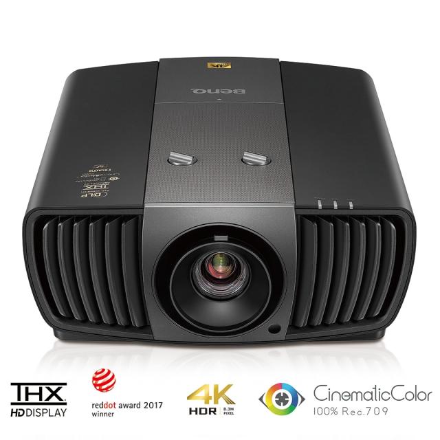 Мултимедиен проектор BenQ W11000H, DLP, 4K (3840x2160), 50 000:1, 2200 ANSI Lumens, Pro Cinema Projector, THX technology, CinematicColor, HDR, Horizontal and Vertical lens shift, 3D via HDMI 2.0a, 81% DCI-P3, Zoom 1.5x, VGA, HDMI, LAN, DC12V Trigger,