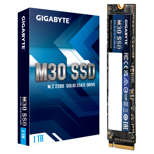 Gigabyte M30 SSD, 1TB, NVMe, PCIe Gen3, M.2 