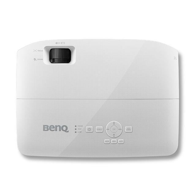 Мултимедиен проектор BenQ MH536, DLP, FHD (1920x1080), 20 000:1, 3800 ANSI Lumens, Zoom 1.2x, Glass Lenses, Auto Vertical Keystone, Infographic Mode, Speaker 2W, 2xVGA, 2xHDMI, S-Video, RCA, VGA out,  Audio In/Out, RS232, USB A 1.5A, 2.6 kg, White