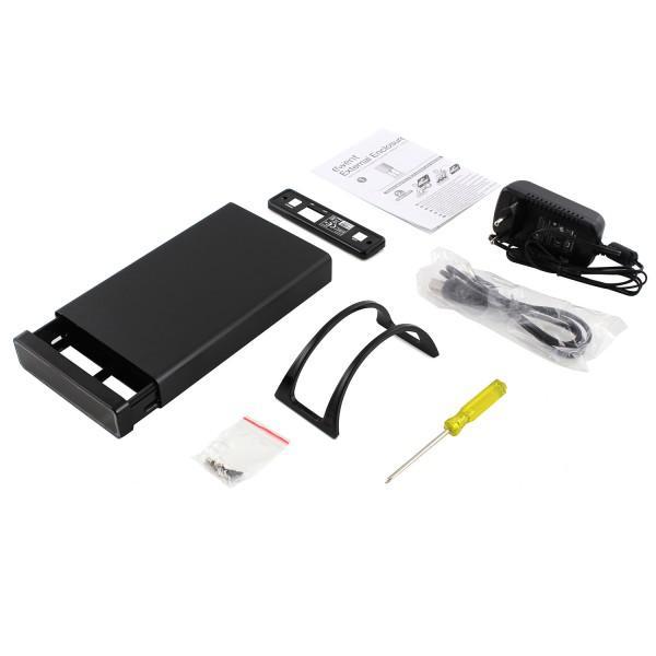 Кутия за твърд диск Ewent EW7047 3.5", SATA / IDE, USB 2.0, Черен