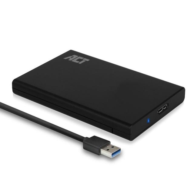 Кутия за твърд диск ACT AC1215, 2.5", USB 3.0, Черен