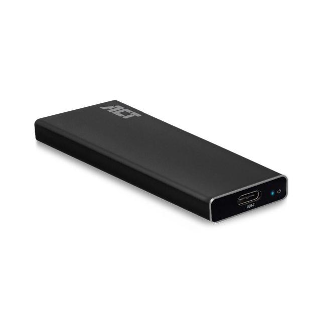 Кутия за твърд диск ACT AC1605, M.2 NVMe SSD, USB-C 3.1 Gen2, Черен