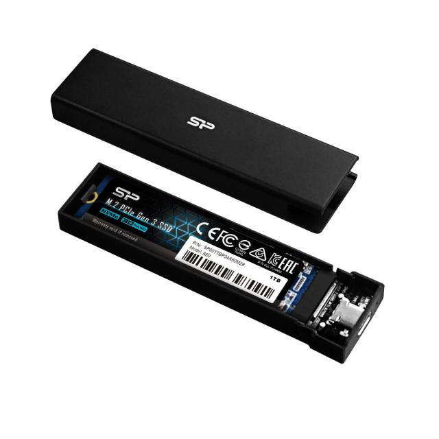 Кутия за M.2 NVMe / PCIe, SSD диск Silicon Power PD60 USB 3.2