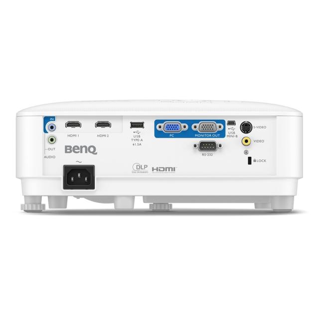 Мултимедиен проектор BenQ MH560, DLP, 1080p (1920x1080), 20 000:1, 3800 ANSI Lumens, Zoom 1.1x, Glass Lenses, Auto Vertical Keystone, Anti-Dust Sensor, VGA, 2xHDMI, S-Video, RCA, VGA out, Audio In/Out, RS232, USB A 1.5A, up to 15,000 hrs, Speaker 10W