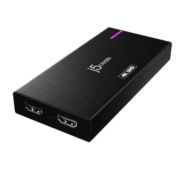 Гейминг кепчър стейшън j5create JVA04, HDMI  към USB-C, Черен