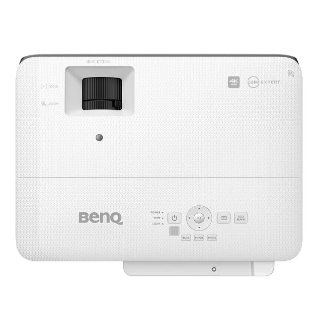 Мултимедиен проектор BenQ TK700STi, Projector for Gaming, 4K UHD (3840x2160), DLP, 3000Lm, 10000:1, Zoom 1.2x, Android TV, 100”@1.99m, 4K 16ms@60Hz, 100% Rec.709 Coverage, Speaker 1x5W, 2xHDMI, RS232, USB-A(1.5A), Audio In/Out, Auto Keystone, 3.1kg, 