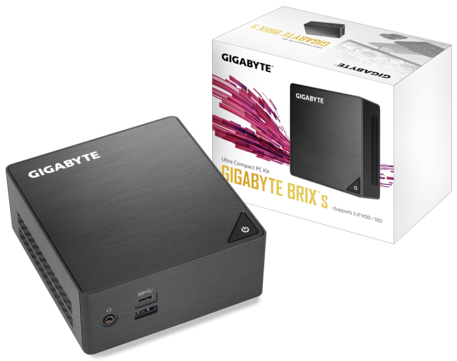 Мини компютър Gigabyte Brix BLCE-4105, Intel Celeron Processor J4105, 2 x слота SO-DIMM DDR4, 1 x M.2 SSD (2280) слот, 2 x SO-DIMM DDR4 слот, Wi-Fi, Bluetooth, LAN, 4 x USB 3.0 (1* USB Type-C), Free DOS