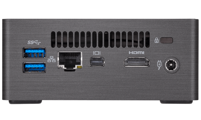 Мини компютър Gigabyte Brix BLCE-4105, Intel Celeron Processor J4105, 2 x слота SO-DIMM DDR4, 1 x M.2 SSD (2280) слот, 2 x SO-DIMM DDR4 слот, Wi-Fi, Bluetooth, LAN, 4 x USB 3.0 (1* USB Type-C), Free DOS