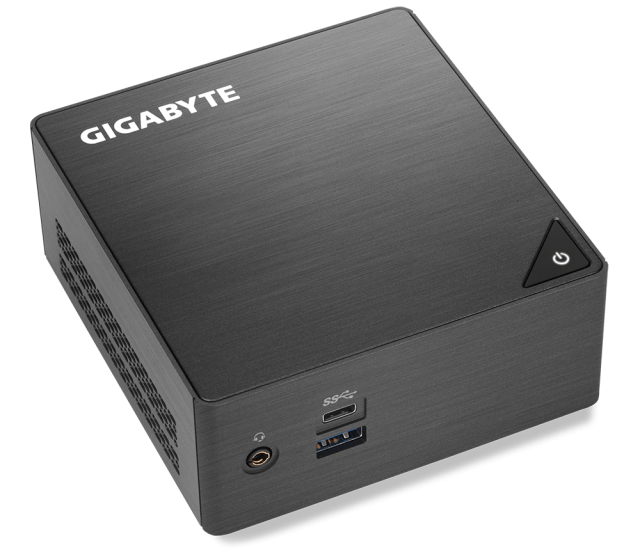 Мини компютър Gigabyte Brix BLCE-4105, Intel Celeron Processor J4105, 2 x слота SO-DIMM DDR4, 1 x M.2 SSD (2280) слот, 2 x SO-DIMM DDR4 слот, Wi-Fi, Bluetooth, LAN, 4 x USB 3.0 (1* USB Type-C), Free DOS