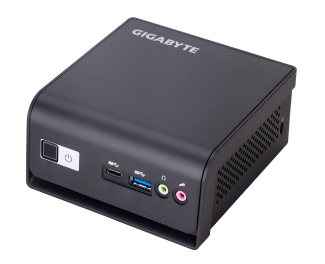 Мини компютър Gigabyte Brix GB-BMCE-4500C, Intel Celeron N4500 1.1/2.8 GHz, 1x SO-DIMM DDR4, 1x M.2, 1x Gigabit LAN, Wi-Fi, Bluetooth, 1x USB 3.0 Type-C, 3x USB 3.0, HDMI, Mini DisplayPort, Free DOS