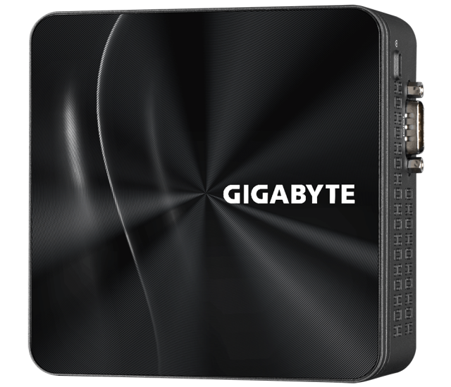 Мини компютър Barebone Gigabyte Brix BRi7H-4800,  AMD Ryzen 7 4800U 1.8/4.2GHz, 2x SO-DIMM DDR4, 1x SATA, 1x M.2 slot, 1x USB 3.1 Type-C, LAN, Wi-Fi, Bluetooth, HDMI, DisplayPort, Free DOS