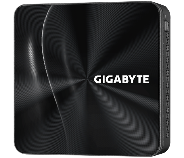 Мини компютър Gigabyte Brix BRRR3-4300, AMD Ryzen 3 4300U, 2 x SO-DIMM DDR4, M.2 SSD, USB Type-C™, WiFi 6 +BT, black, Free DOS