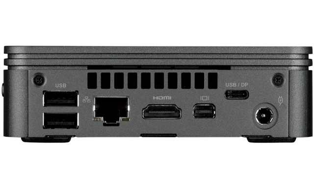 Мини компютър Gigabyte Brix BRRR3-4300, AMD Ryzen 3 4300U, 2 x SO-DIMM DDR4, M.2 SSD, USB Type-C™, WiFi 6 +BT, black, Free DOS