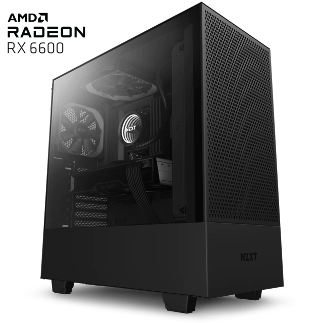 Настолен компютър NZXT i5-12400F, 500GB SSD, 16GB DDR4, RX6600 8GB GDDR6