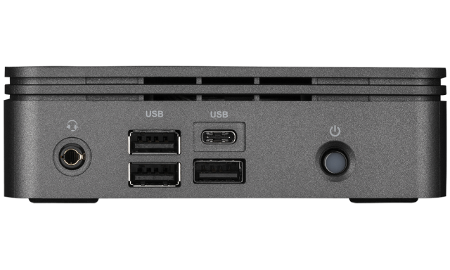 Мини компютър Barebone Gigabyte Brix BRi7H-10710, Intel Core i7-10710U 1.1/4.7 GHz, 2x SO-DIMM DDR4, без твърд диск, 6x USB 3.2, WiFi и Bluetooth, Free DOS