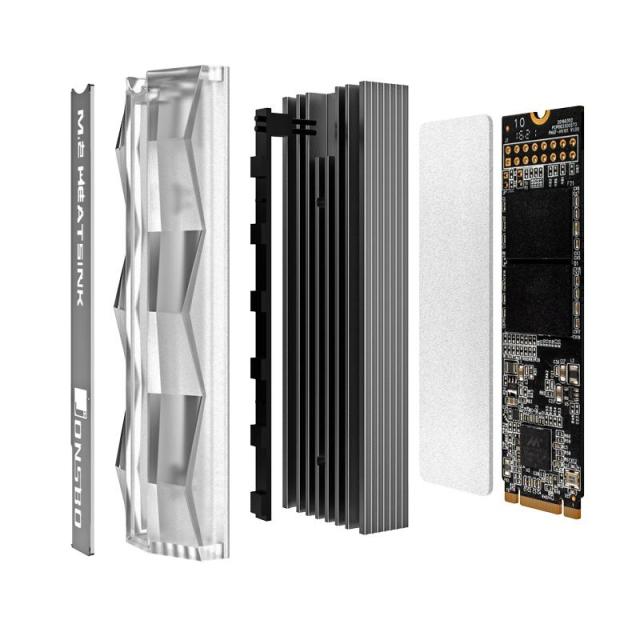 Пасивен охладител Jonsbo M.2 SSD, АRGB