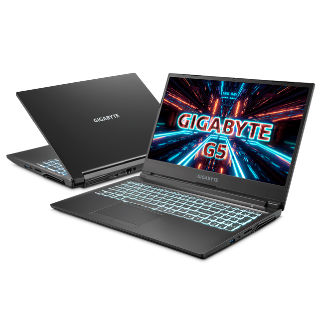 Лаптоп GIGABYTE G5 MD 15.6" FHD 144Hz IPS, Intel i5-11400H 2.7 Ghz , 2 x 8GB, 512GB SSD, RTX 3050TI, Free DOS