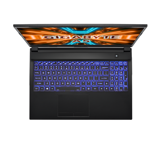 Лаптоп GIGABYTE A5 K1 15.6" FHD 144Hz IPS, Ryzen 5 5600H 3.2 Ghz , 2 x 8GB, 512GB SSD, RTX 3060P, Free DOS