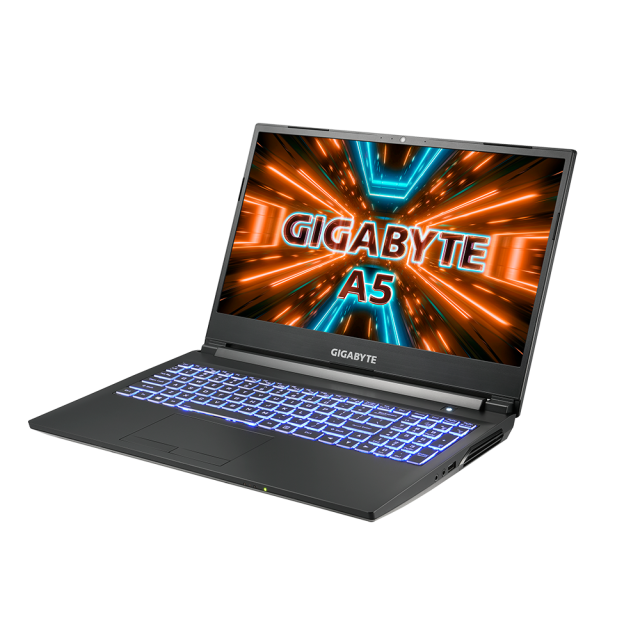 Лаптоп GIGABYTE A5 K1 15.6" FHD 144Hz IPS, Ryzen 5 5600H 3.2 Ghz , 2 x 8GB, 512GB SSD, RTX 3060P, Free DOS