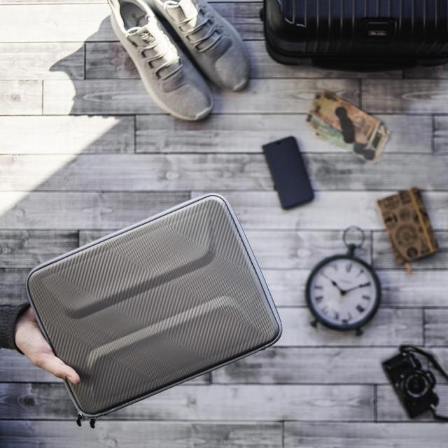 Универсален калъф за лаптоп HAMA Protection, до 40 см  (15.6"),  удароустойчив, пластмасов, Сив