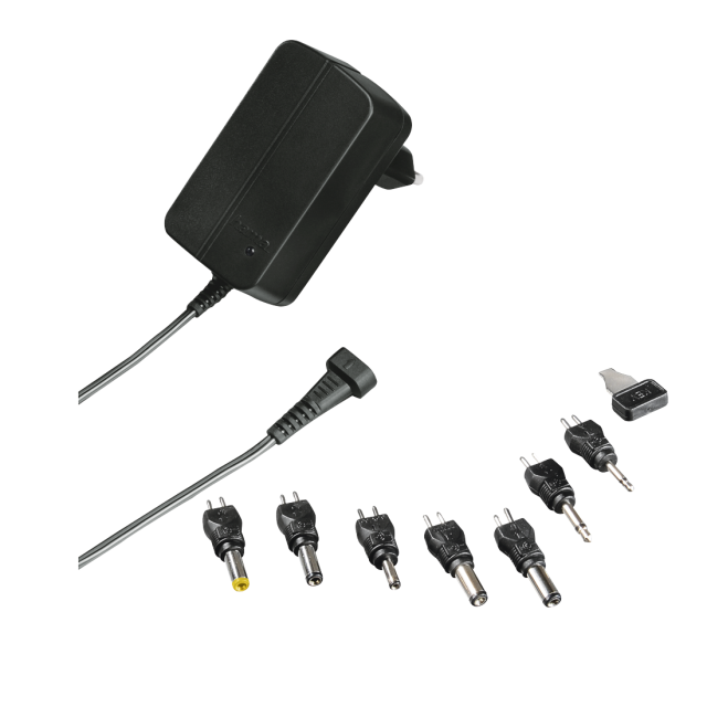 Универсално захранване HAMA Eco, 300mAh, 3-12 V, Черно