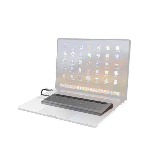 Мултипортов адаптер HAMA 10 в 1 Connect2Office Pro, USB-A, USB-C (PD), HDMI, DisplayPort, LAN/Ethernet, Сив